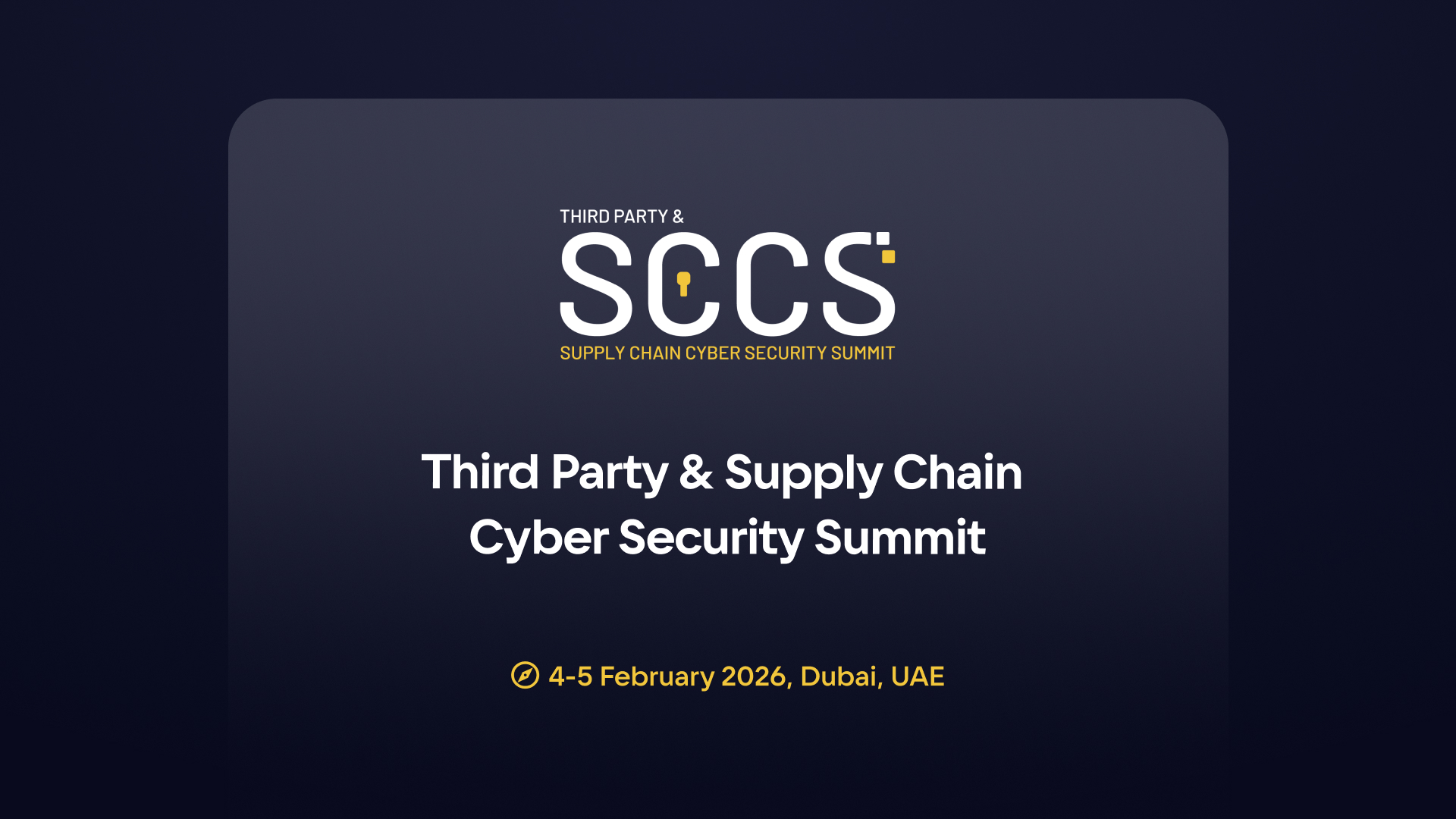 International Workshop on Supply Chain Cyber Security (SCCS) 2026 logo